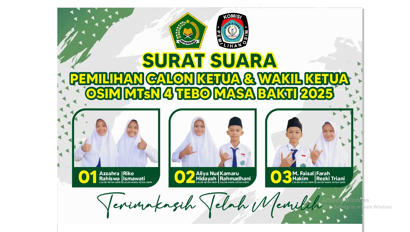 PESTA DEMOKRASI PEMILIHAN OSIM MASA BAKTI 2025