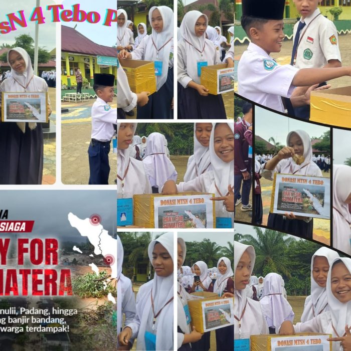 OSIM MTsN 4 Tebo Galang Donasi untuk Korban Bencana Sumatra