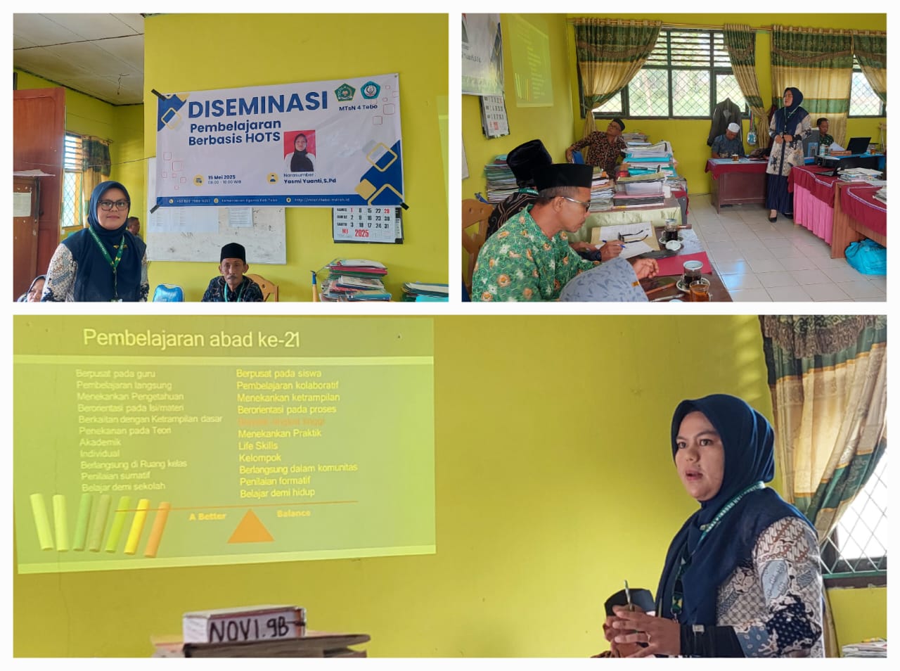 MTs Negeri 4 Tebo Gelar Diseminasi Pembelajaran Berbasis HOTS